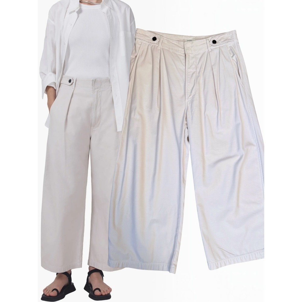 Citizens of Humanity Payton Wide Leg Trouser Bone White 30